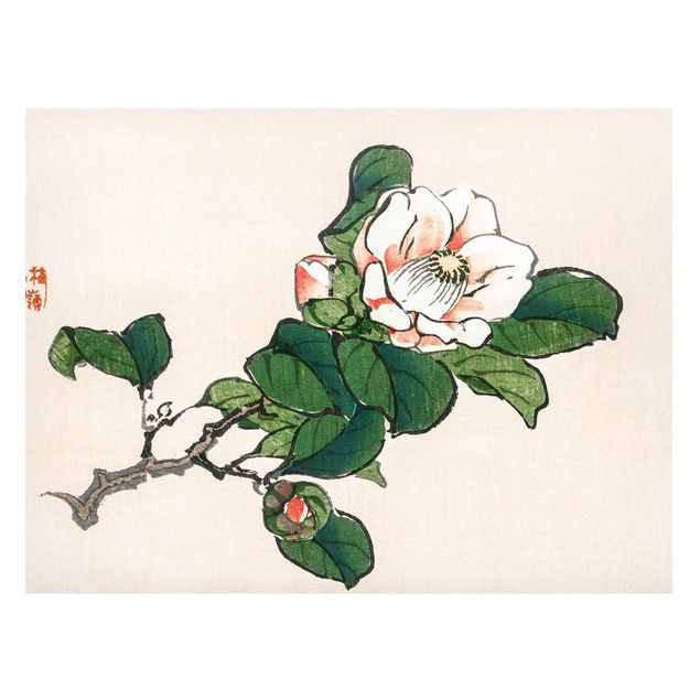 Quadros magnéticos flores Asian Vintage Drawing Apple Blossom