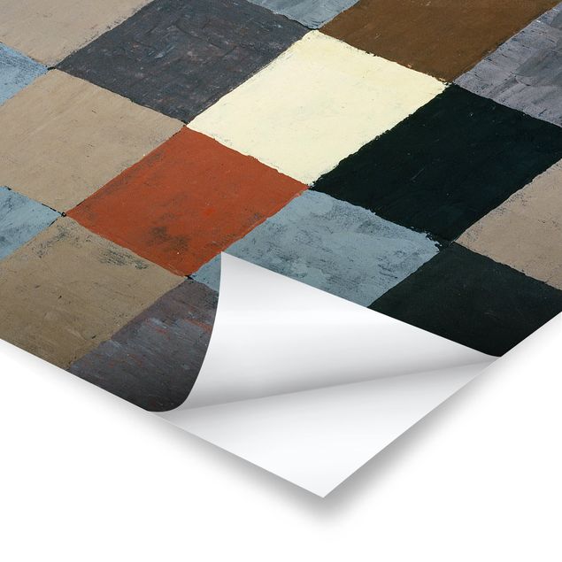 Quadros decorativos Paul Klee - Color Chart (on Gray)