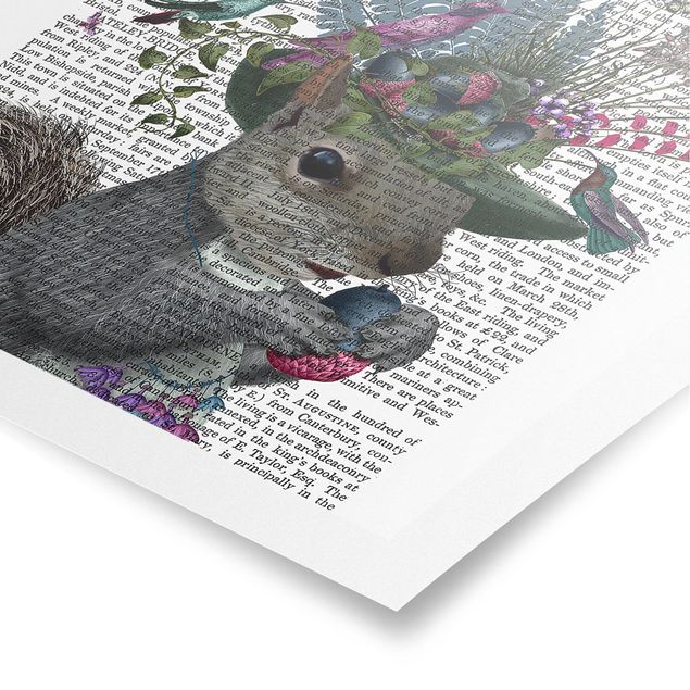 quadros com frases motivacionais Fowler - Squirrel With Acorns