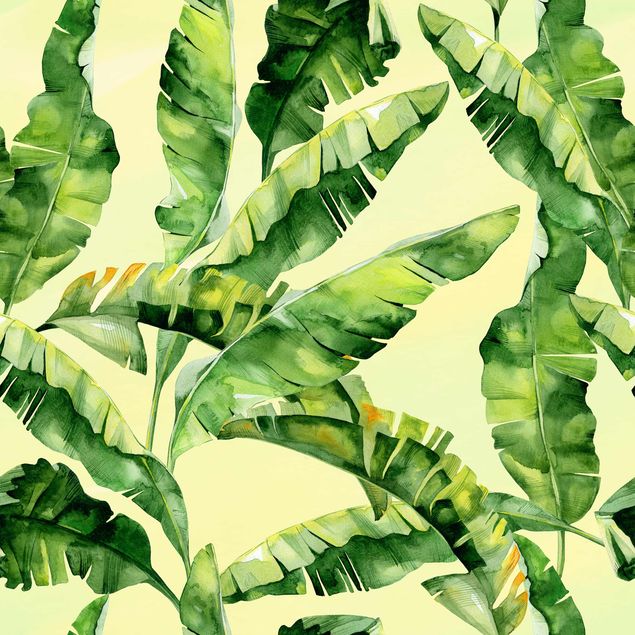 Películas autocolantes Banana Leaves Watercolour
