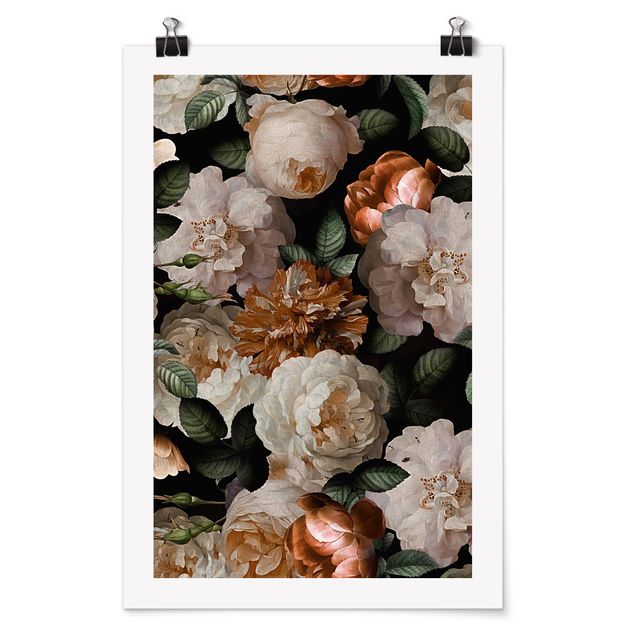 Posters quadros famosos Red Roses With White Roses