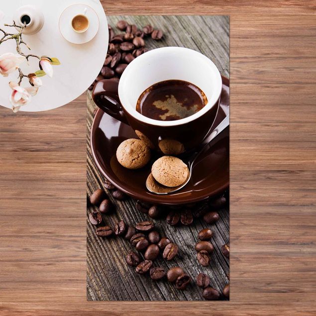 Tapete para varandas Coffee Mugs With Coffee Beans