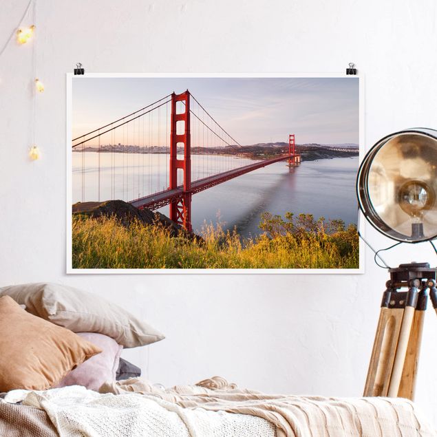 Posters cidades e paisagens urbanas Golden Gate Bridge In San Francisco