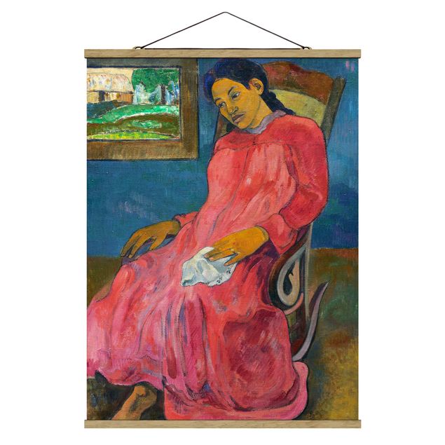 Quadros famosos Paul Gauguin - Faaturuma (Melancholic)