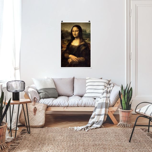 decoraçao para parede de cozinha Leonardo da Vinci - Mona Lisa