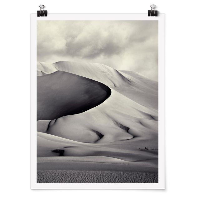 poster preto e branco In The South Of The Sahara