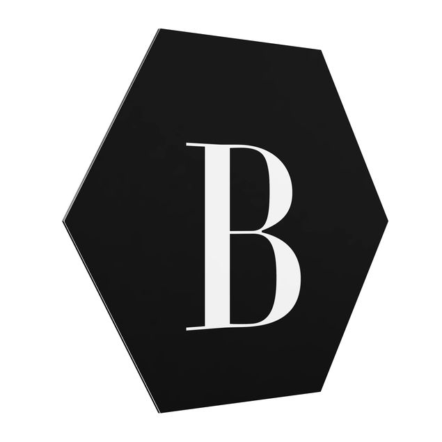 Quadros modernos Letter Serif Black B