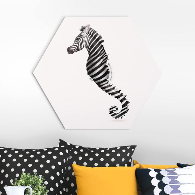 decoraçoes cozinha Seahorse With Zebra Stripes