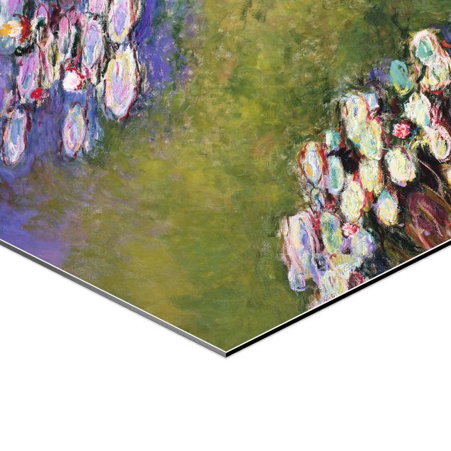 quadros decorativos para sala modernos Claude Monet - Water Lilies
