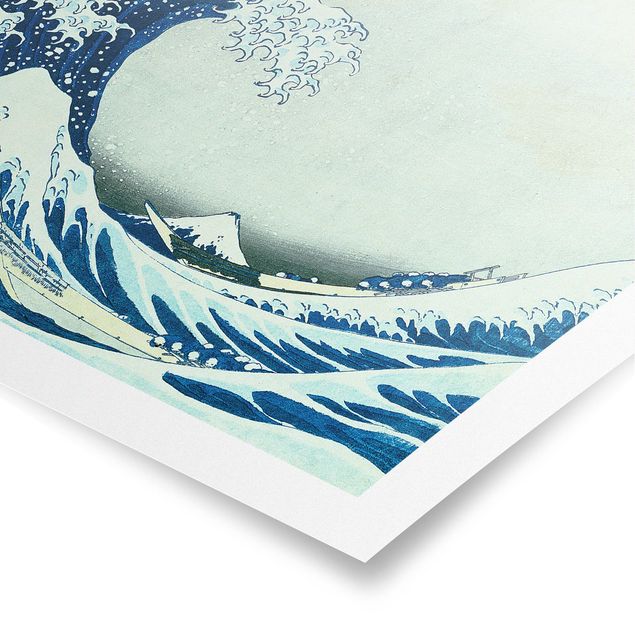 quadros sobre o mar Katsushika Hokusai - The Great Wave At Kanagawa