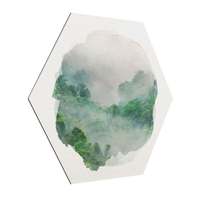 Quadros selva WaterColours - Jungle In The Mist