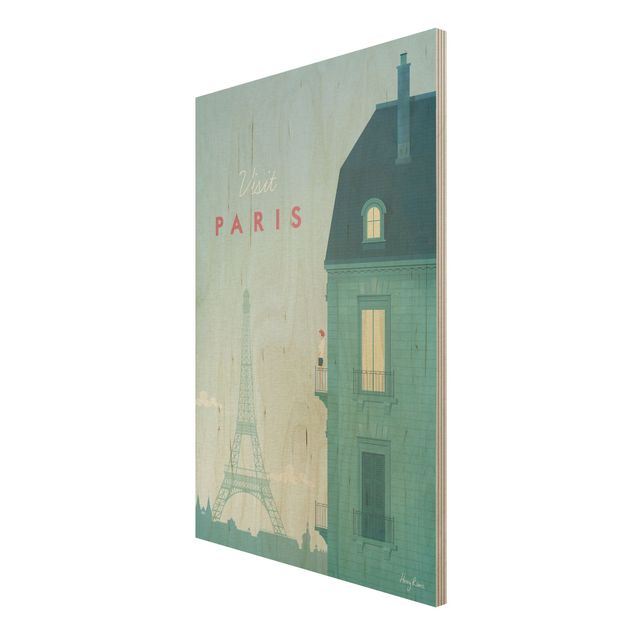 Quadros de Henry Rivers Travel Poster - Paris