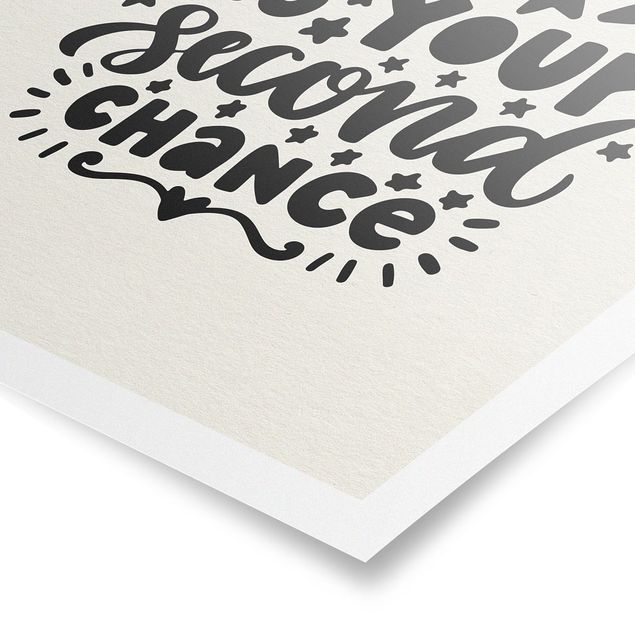 quadros para parede Everyday Is Your Second Chance