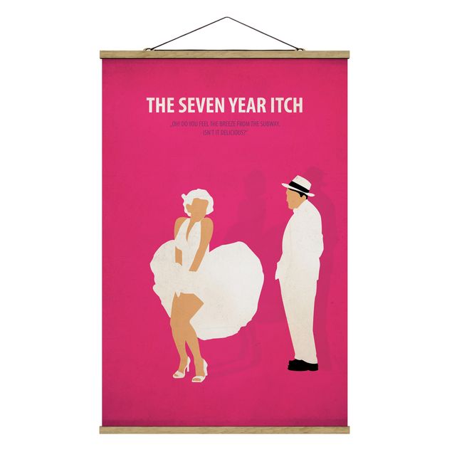 quadros decorativos para sala modernos Film Poster The Seven Year Itch