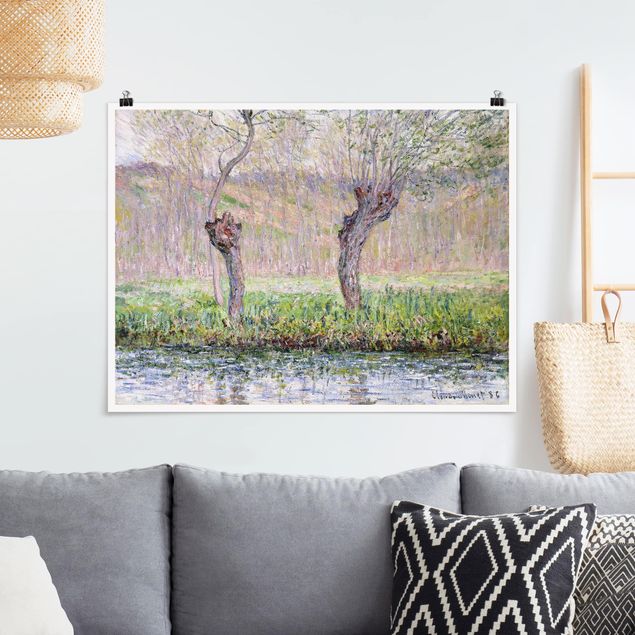 decoraçao cozinha Claude Monet - Willow Trees Spring