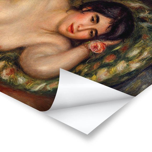 Quadros de Auguste Renoir Auguste Renoir - Lying female Nude (Gabrielle)