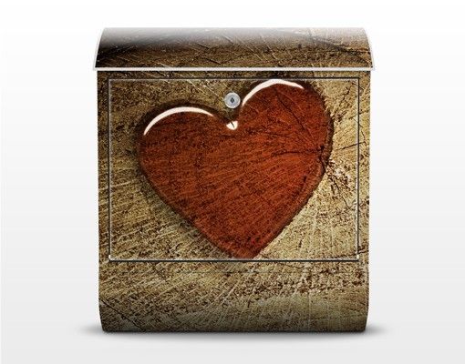 Caixas de correio imitação madeira Natural Love