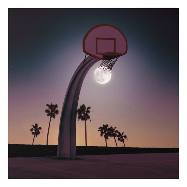 Quadros famosos Basketball With Moon