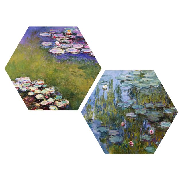Quadros famosos Claude Monet - Water Lilies Set
