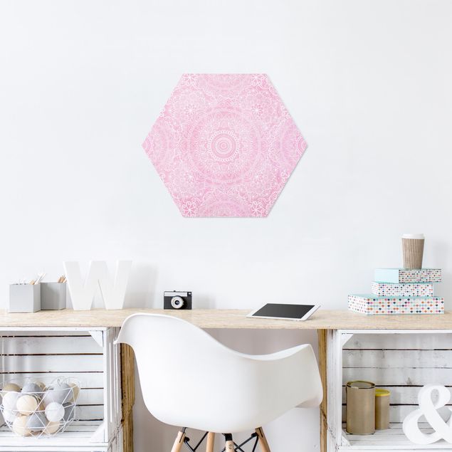 Quadros mandalas Pattern Mandala Pink