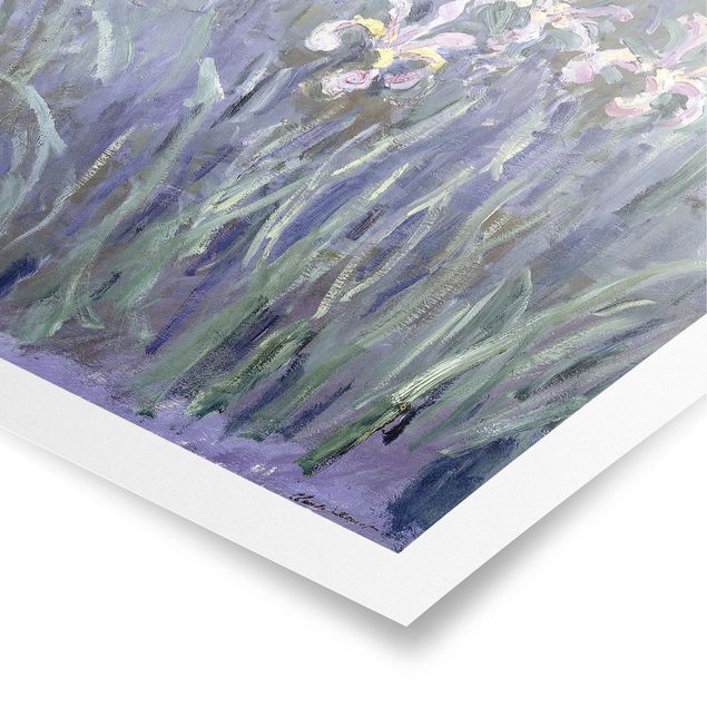 Posters flores Claude Monet - Iris