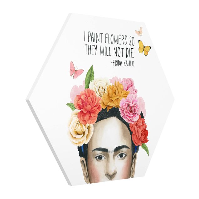 Quadros retratos Frida's Thoughts - Flowers