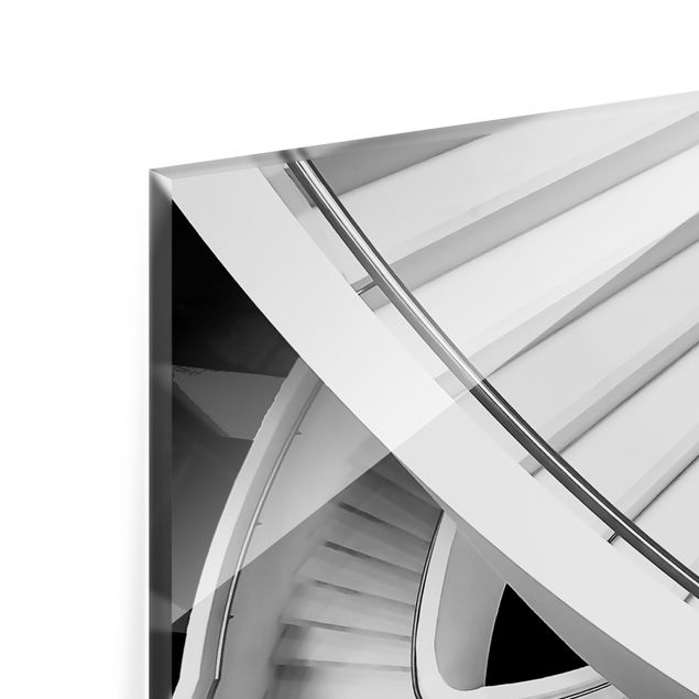 Painel anti-salpicos de cozinha Black And White Architecture Of Stairs