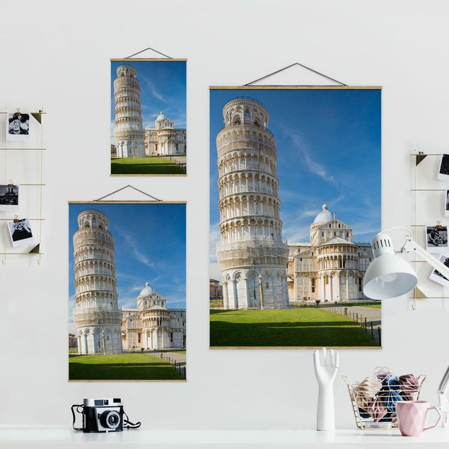 quadro de tecido para parede The Leaning Tower of Pisa