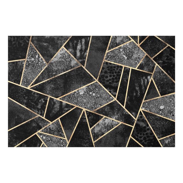 Quadros de Elisabeth Fredriksson Gray Triangles Gold