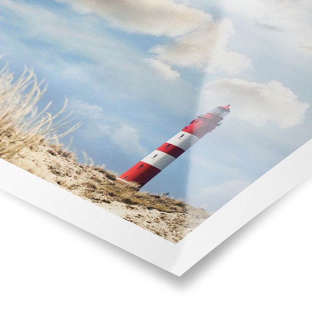 Posters praia Lighthouse Between Dunes