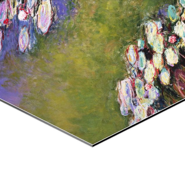 Quadros em lilás Claude Monet - Water Lilies Set
