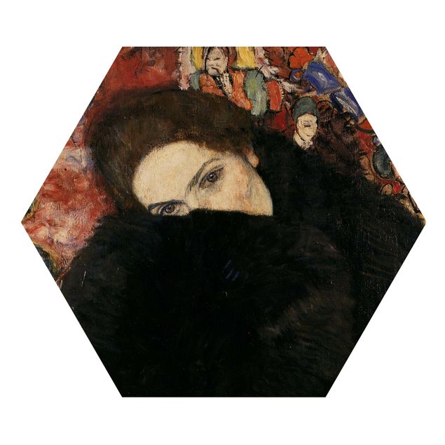 quadros para parede Gustav Klimt - Lady With A Muff