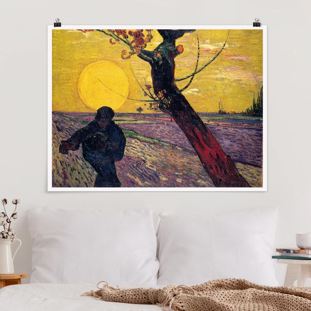 decoraçoes cozinha Vincent Van Gogh - Sower With Setting Sun