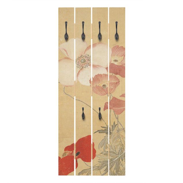 Cabides de parede flores Yun Shouping - Poppy Flower