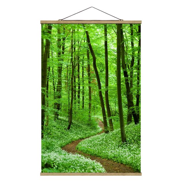 quadro da natureza Romantic Forest Track