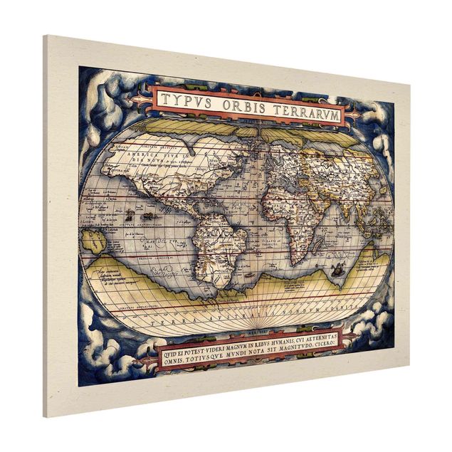 decoraçoes cozinha Historic World Map Typus Orbis Terrarum