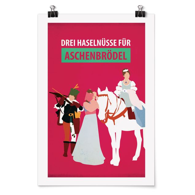 Quadros famosos Film Poster Three Wishes For Aschebrödel