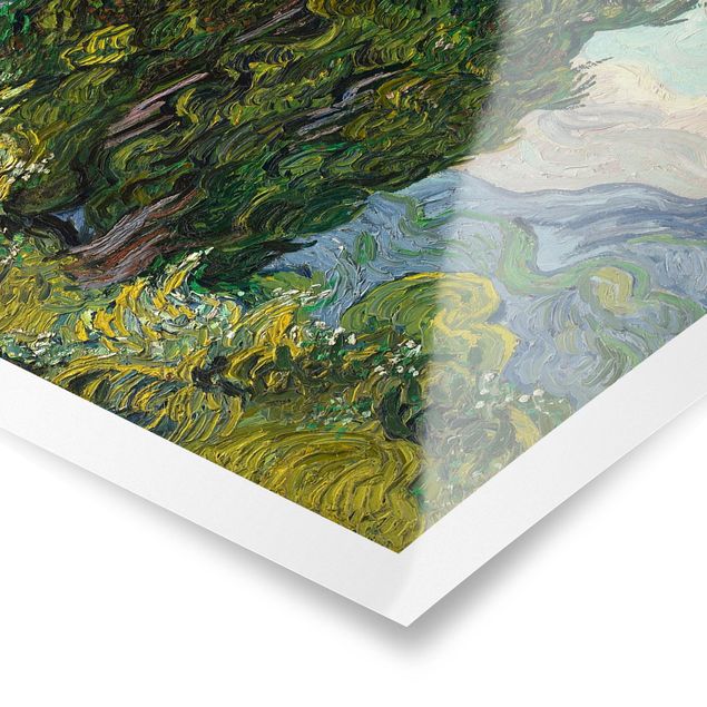 quadro com árvore Vincent van Gogh - Cypresses