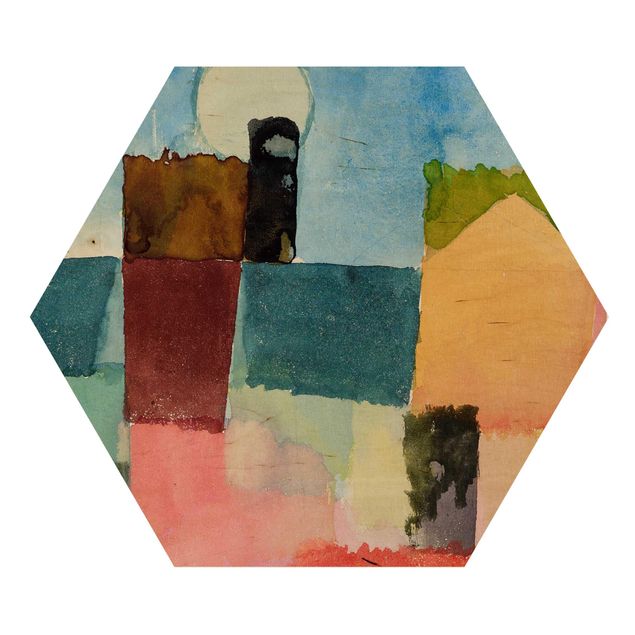 Quadros em madeira Paul Klee - Moonrise (St. Germain)