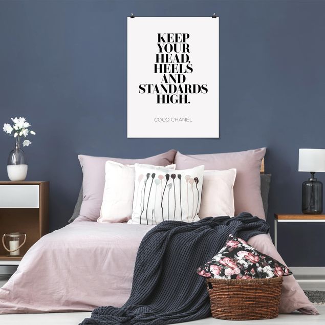 Posters frases Keep Your Head High