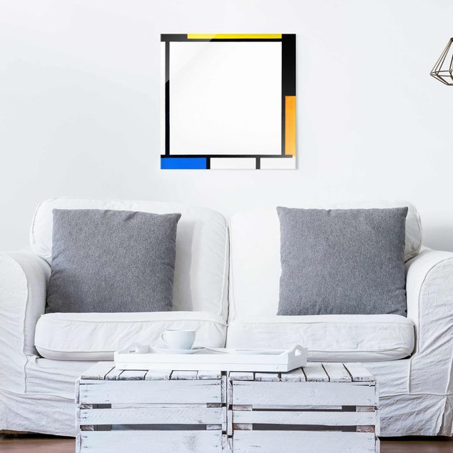 Quadros famosos Piet Mondrian - Composition II
