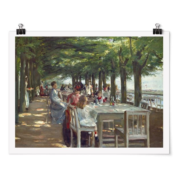 quadro com árvore Max Liebermann - The Restaurant Terrace Jacob