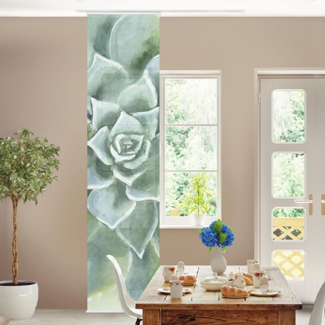 decoraçao para parede de cozinha Succulent Plant Watercolour Dark
