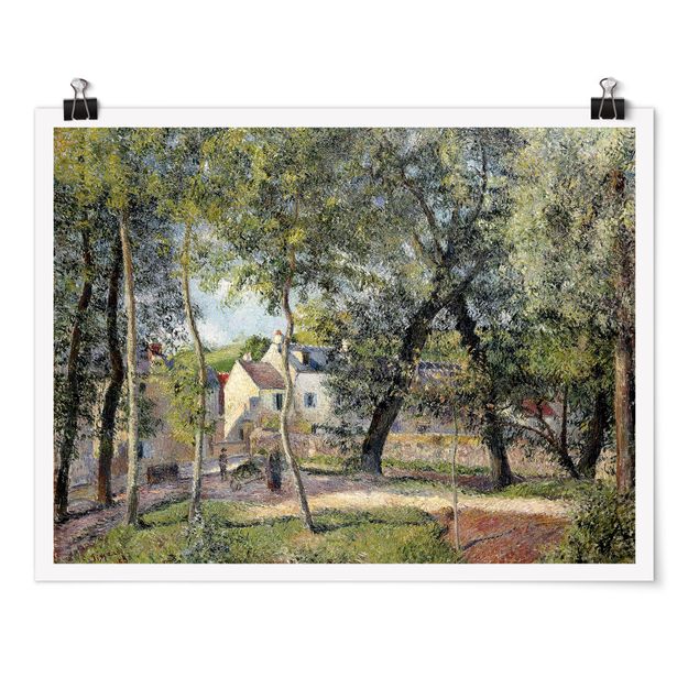 Quadros movimento artístico Romantismo Camille Pissarro - Landscape At Osny Near Watering