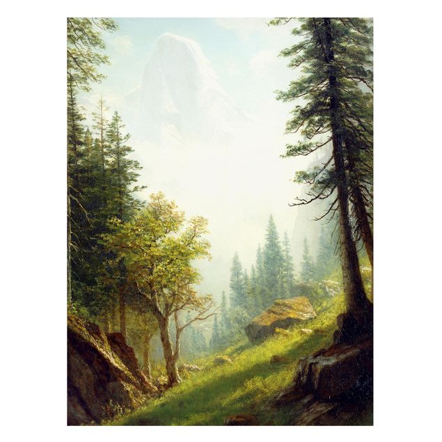 Quadros movimento artístico Romantismo Albert Bierstadt - Among the Bernese Alps