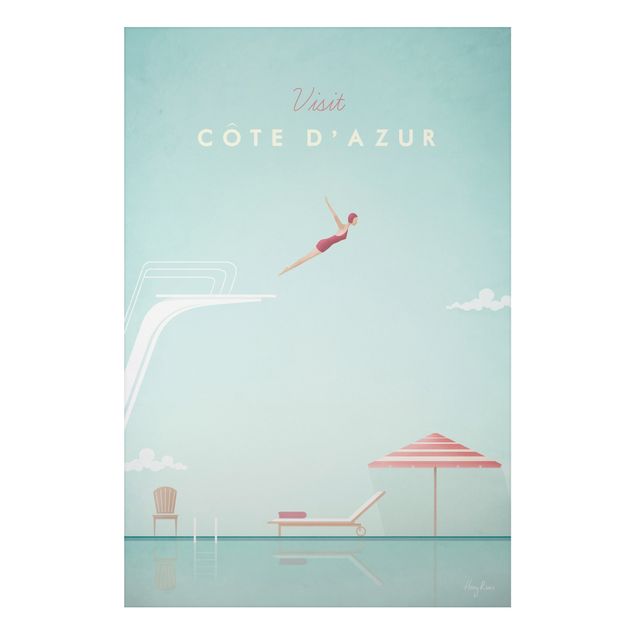 Quadros paisagens Travel Poster - Côte D'Azur