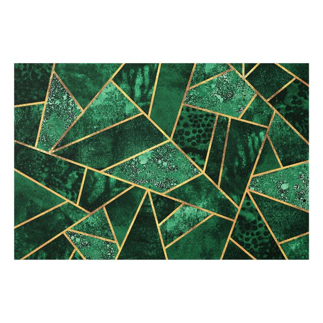 Quadros de Elisabeth Fredriksson Dark Emerald With Gold