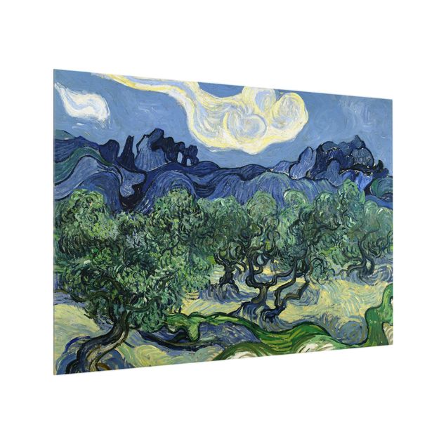 Quadros movimento artístico Pontilhismo Vincent van Gogh - Olive Trees