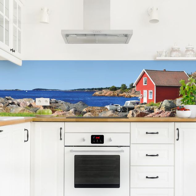 Backsplash de cozinha cidades e paisagens urbanas Holiday in Norway