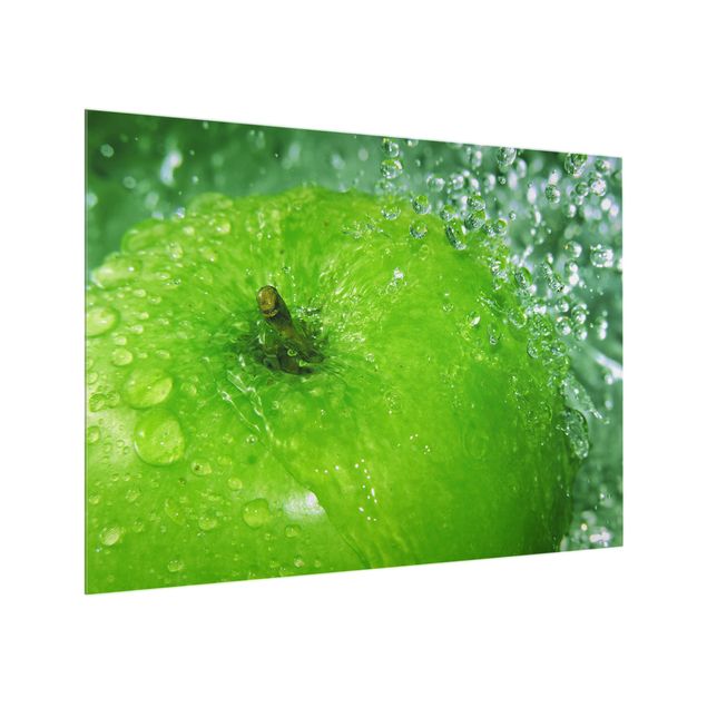 Painel anti-salpicos de cozinha Green Apple
